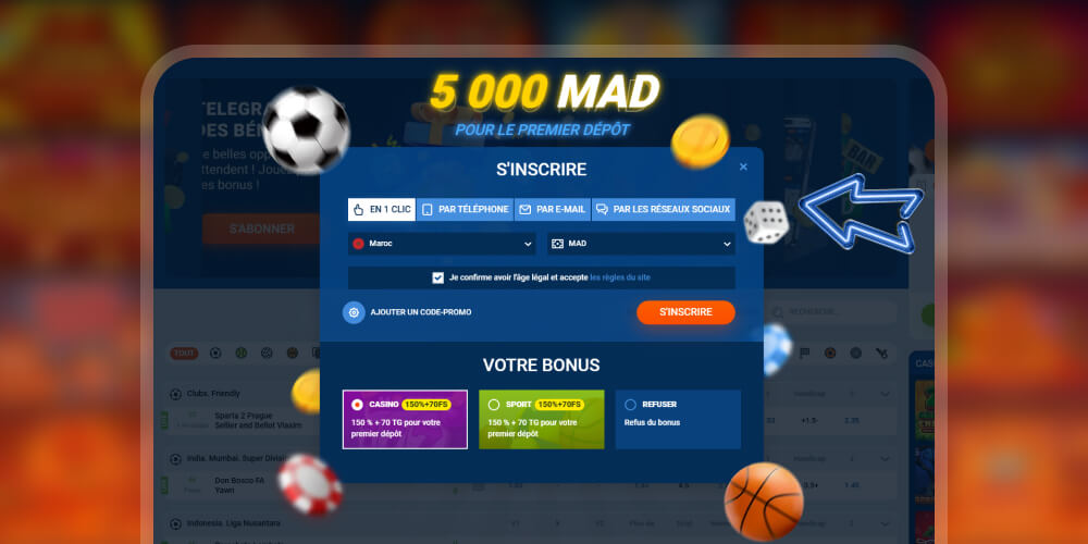 Cliquez sur Inscription